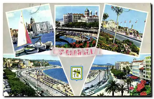 Cartes postales moderne Saint Raphael Le port La plage Le boulevard Felix Martin