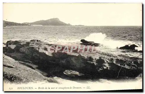 Cartes postales Boulouris Bords de la mer et semaphore de Dramon