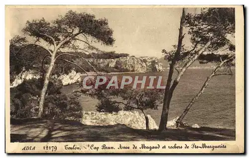 Cartes postales Toulon Cap Brun Anse De Magaud Et rochers de Ste Marguerite