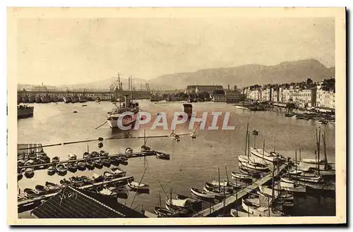 Ansichtskarte AK Cote D&#39Azur Toulon Vue Generale Du Port Bateaux