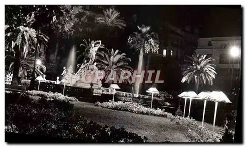 Moderne Karte Toulon La Place De La Liberte la nuit et les jardins