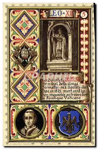 Cartes postales Pape Leon XII
