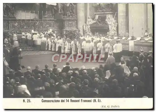 Cartes postales Pape Consacrazione dei 14 Vescovi Francesi