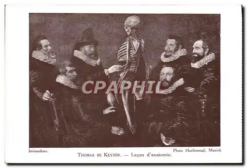 Cartes postales Thomas de Keyser Lecon d&#39anatomie