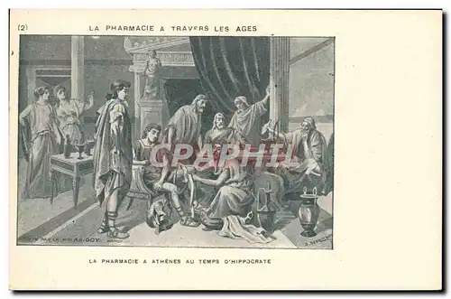 Cartes postales La Pharmacie a travers les ages Athenes au temps d&#39Hippocrate