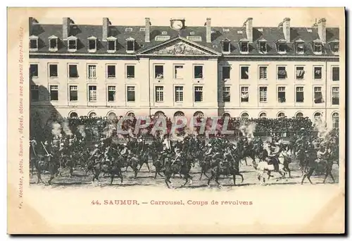 Cartes postales Cheval Hippisme Saumur Carrousel Coups de revolver