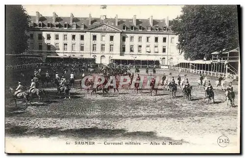 Ansichtskarte AK Cheval Hippisme Saumur Carrousel militaire Ailes de moulin