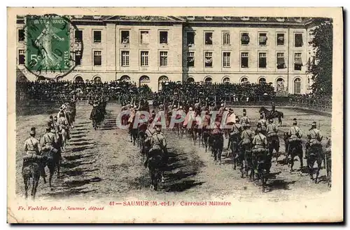 Cartes postales Cheval Hippisme Saumur Carrousel militaire
