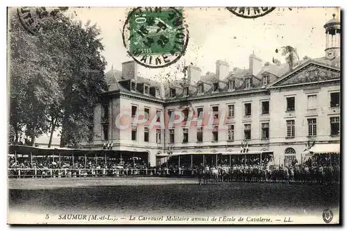 Cartes postales Cheval Hippisme Saumur Le carrousel militaire annuel de l&#39ecole de cavalerie