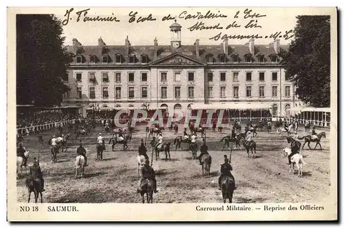 Cartes postales Cheval Hippisme Saumur Carrousel militaire Reprise des officiers
