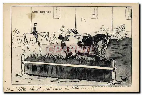 Cartes postales Cheval Hippisme Les buches