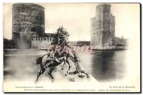 Cartes postales Cheval Hippisme Le port de la Rochelle