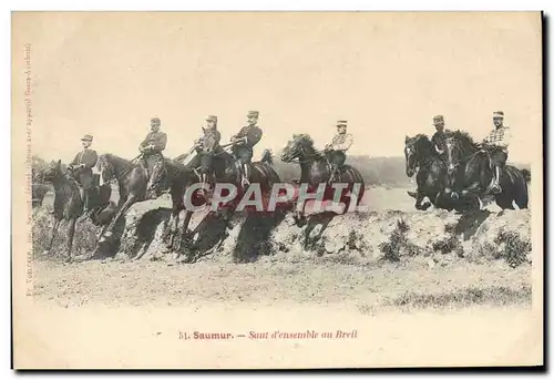 Cartes postales Cheval Hippisme Saumur Saut d&#39ensemble du Breil