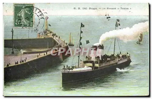 Cartes postales Bateau Dieppe Le steamer Tamise