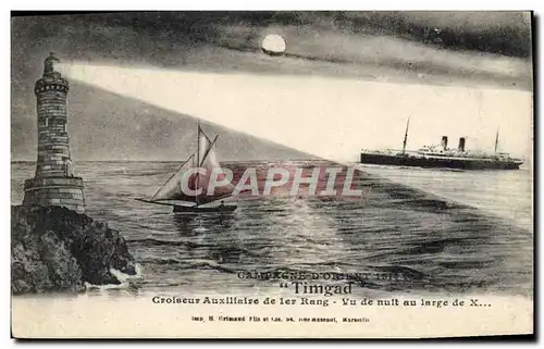 Cartes postales Bateau Timgad Croiseur auxiliaire de 1er rang