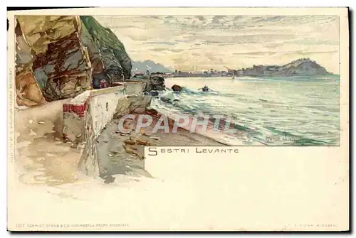 Cartes postales Italie Illustrateur Sestri Levante