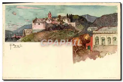Cartes postales Italie Illustrateur Pegli