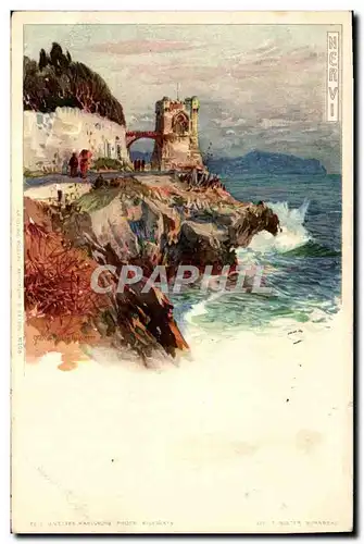 Cartes postales Italie Illustrateur Nervi