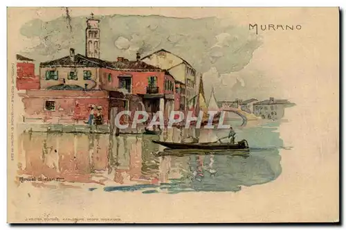 Cartes postales Italie Illustrateur Murano