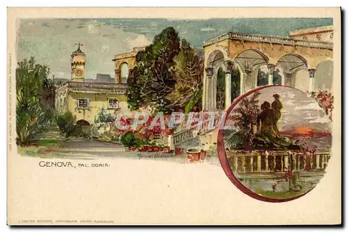 Cartes postales Italie Illustrateur Genova Pal Doria