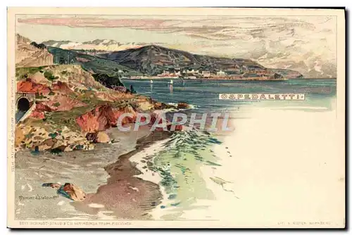 Cartes postales Italie Illustrateur Ospedaletti