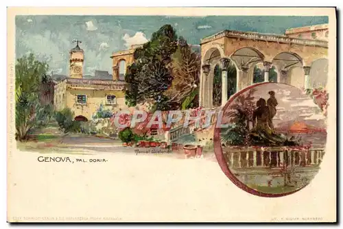 Cartes postales Italie Illustrateur Genova