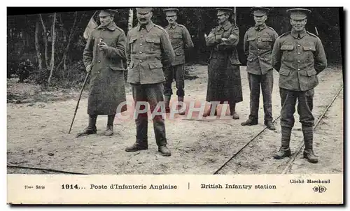 Cartes postales Militaria Poste d&#39infanterie anglaise