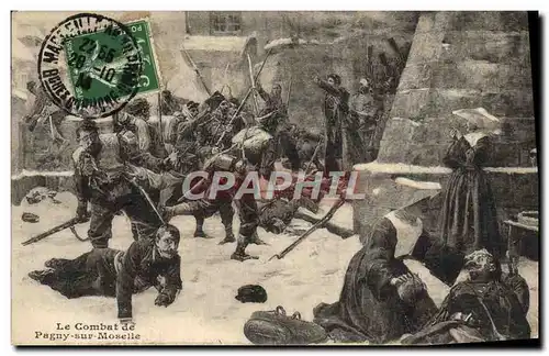 Cartes postales Militaria Le combat d ePagny sur Moselle