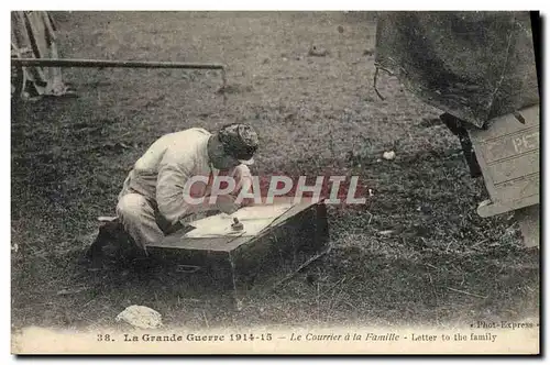 Ansichtskarte AK Militaria Le courrier a la famille