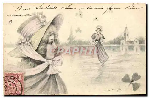 Cartes postales Fantaisie Illustrateur Femme Patella