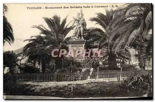 Cartes postales Toulon Monument des Soldats Tues a L'ennemi
