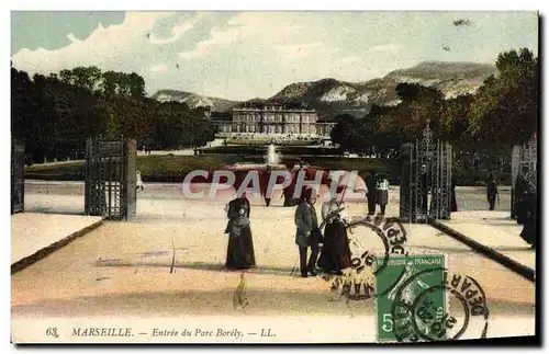 Cartes postales Marseille Entree du Parc Borely