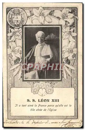 Ansichtskarte AK Pape SS leon XIII