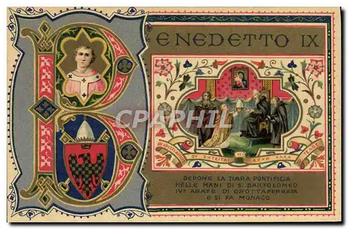 Cartes postales Pape Benedetto IX
