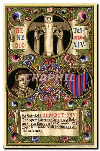 Cartes postales Pape Benoit XIV