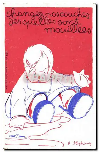 Cartes postales Enfant Bebe Couches Stephany Palais de la mutualite marseille