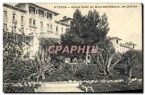 Cartes postales Hyeres Grand Hotel du Mont des Oiseaux Les jardins