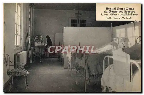 Cartes postales Hopital Notre Dame du Perpetuel Secours Rue Kleber Levallois Perret Salle Sainte Mathilde