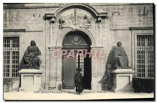 Cartes postales Montpellier Entree de la faculte de medecine