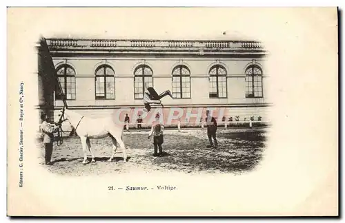 Cartes postales Hippisme Cheval Saumur Voltige