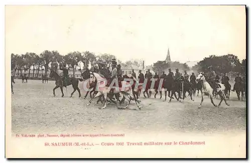 Ansichtskarte AK Hippisme Cheval Saumur Cours 1902 Travail militaire sur le Chardonnet