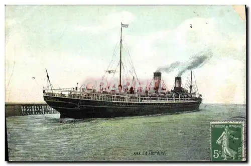 Cartes postales Bateau Paquebot La Touraine