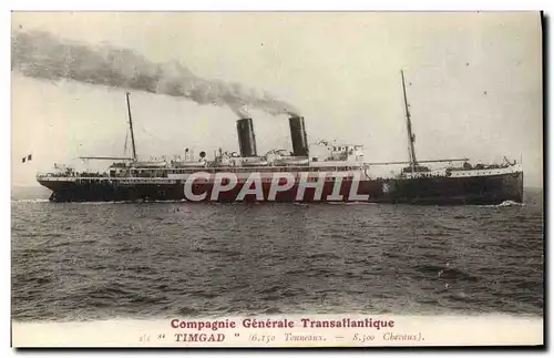 Ansichtskarte AK Bateau Paquebot Timgad Compagnie Generale Transatlantique