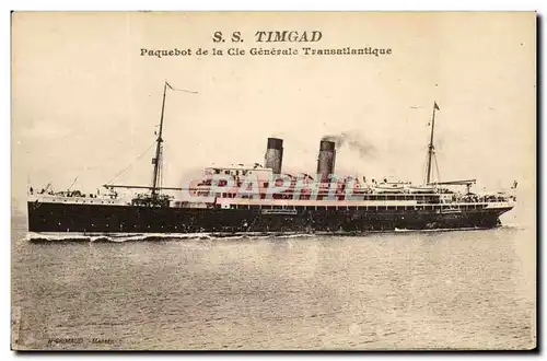 Ansichtskarte AK Bateau Paquebot SS Timgad de la Cie Generale Transatlantique