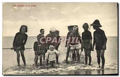 Ansichtskarte AK Les enfants a la plage Maillot de Bains