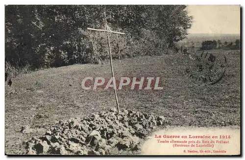 Ansichtskarte AK Militaria Lorraine Tombe allemande pres du bois du Frehaut Environs de luneville