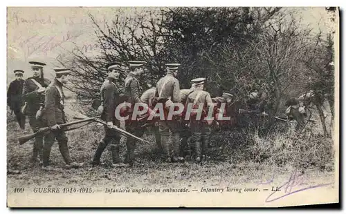 Ansichtskarte AK Militaria Infanterie anglaise en embuscade