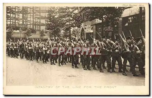 Cartes postales Militaria Infantry of the line for the front