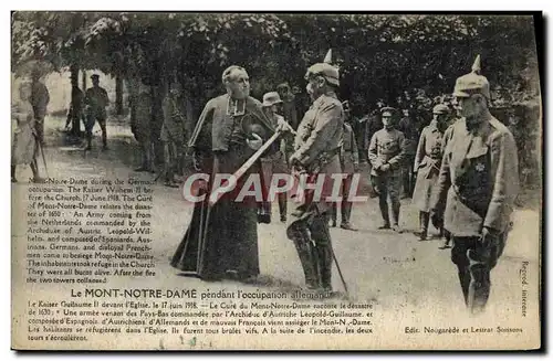 Cartes postales Militaria Le Mont Notre Dame pendant l&#39occupation allemande