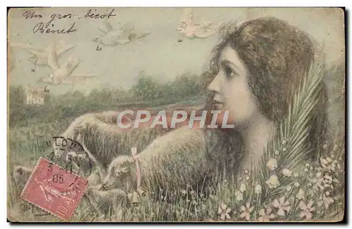 Cartes postales Fantaisie Illustrateur Femme